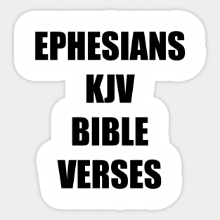 Ephesians KJV Bible Verses Sticker